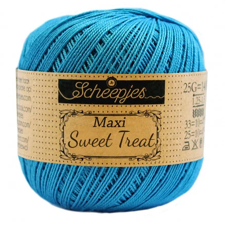 Erbjudande Scheepjes Maxi Sweet Treat Garn Unicolor 146 Vivid Blue