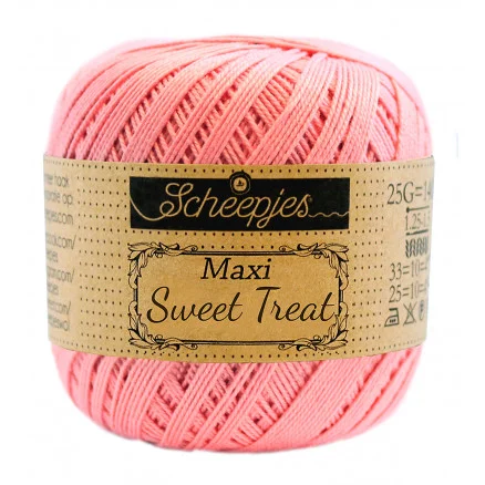 Scheepjes Maxi Sweet Treat Garn Unicolor 409 Soft Rosa Handla nu