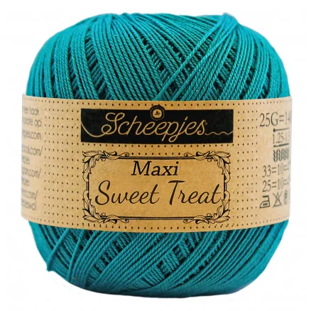 Scheepjes Maxi Sweet Treat Garn Unicolor 401 Dark Teal Populär