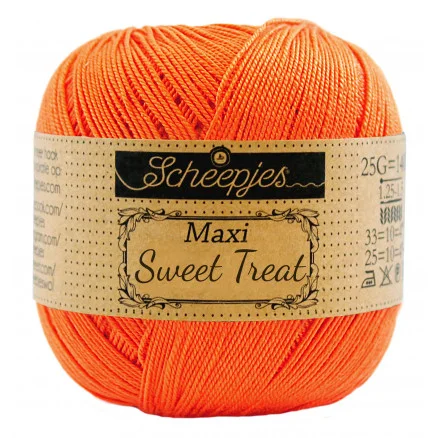 Lågt pris Scheepjes Maxi Sweet Treat Garn Unicolor 189 Royal Orange