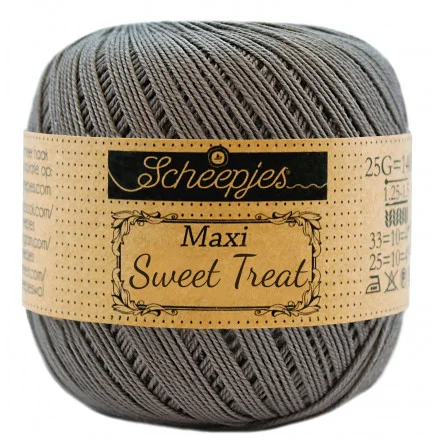 Scheepjes Maxi Sweet Treat Garn Unicolor 242 Metal Grey Säker betalning