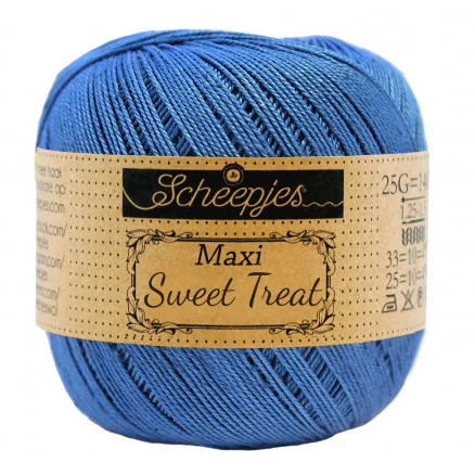 Scheepjes Maxi Sweet Treat Garn Unicolor 215 Royal Blue Snabb leverans