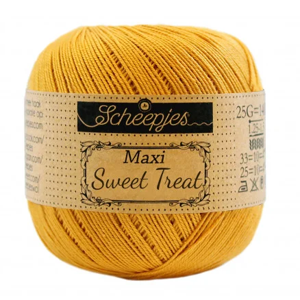 Scheepjes Maxi Sweet Treat Garn Unicolor 249 Saffron Reapris