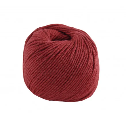 DMC Natura Medium Garn Unicolor 05 Vinrött Säker betalning