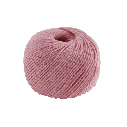 Snabb leverans DMC Natura Medium Garn Unicolor 134 Rosa