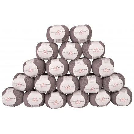 Infinity Hearts Rose 8/4 Garnpaket Unicolor 235 Grå – 20 st risnedsättning