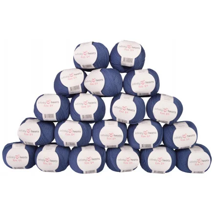 Köp online Infinity Hearts Rose 8/4 Garnpaket Unicolor 114 Marinblå – 20 st