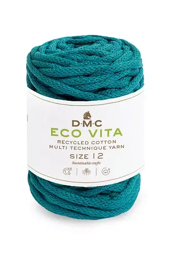 Rea Garn DMC Eco Vita 12 250 G Fv 11 Petrol Grön
