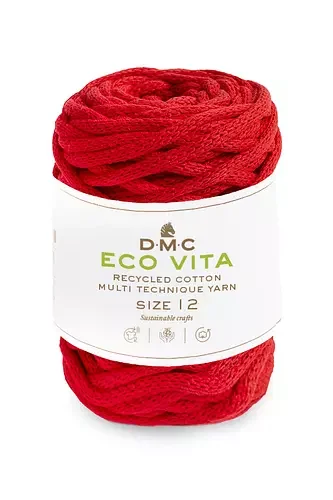Garn DMC Eco Vita 12 250 G Fv 5 Röd Sista chansen