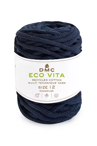 Garn DMC Eco Vita 12 250 G Fv 74 Mörk Blå Erbjudandepris