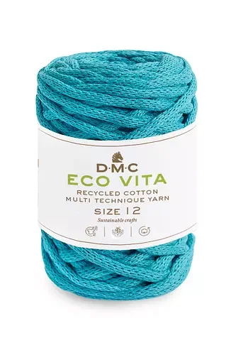 Garn DMC Eco Vita 12 250 G Fv 72 Turkos I lager