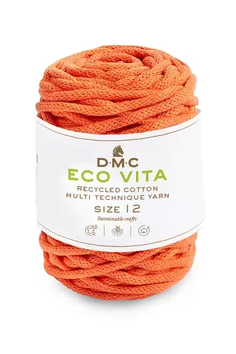 Extra rabatt Garn DMC Eco Vita 12 250 G Fv 10 Orange