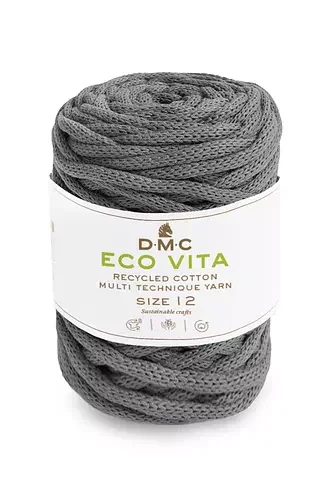 Erbjudande Garn DMC Eco Vita 12 250 G Fv 12 Grå
