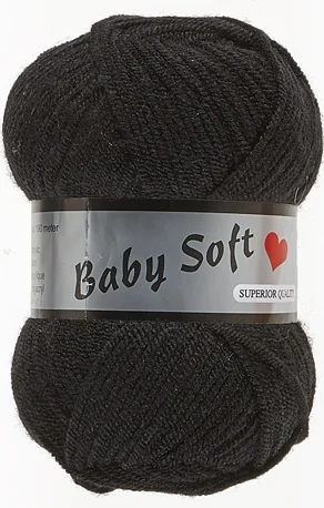 Baby Soft Garn Lammy – Mjuk Baby Garn Fv 001 Svart Billig