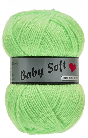 Baby Soft Garn Lammy – Mjuk Baby Garn Fv 070 Ljus Grön Handla nu
