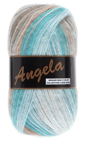 Angela Multicolor Garn med Mohair Lammy Fv 410 Säker betalning