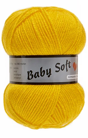 Baby Soft Garn Lammy – Mjuk Baby Garn Fv 371 Gul Kampanj