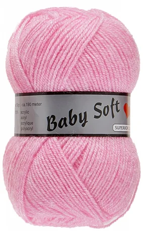 Kundfavorit Baby Soft Garn Lammy – Mjuk Baby Garn Fv 712 Rosa