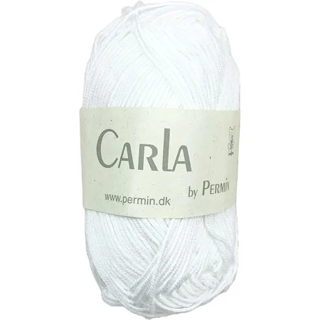 Reapris Carla By Permin – Garn Med Bomull & Modal fv 882601 Vit