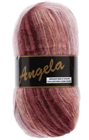 Kampanjpris Angela Multicolor Garn med Mohair Lammy Fv 406