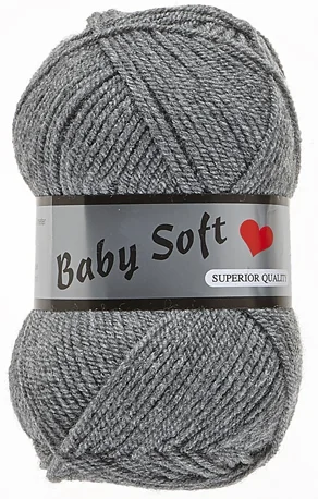 Köp nu Baby Soft Garn Lammy – Mjuk Baby Garn Fv 002 Kolgrå