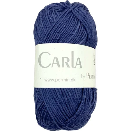 Carla By Permin – Garn Med Bomull & Modal fv 882605 Navy Blue Handla nu