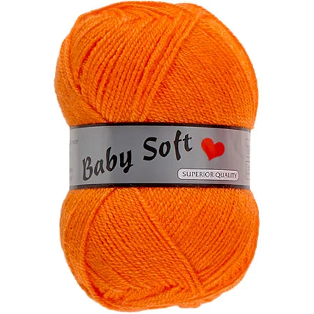 Baby Soft Garn Lammy – Mjuk Baby Garn Fv 041 Orange Premium
