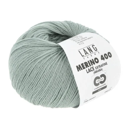 Extra rabatt Lang Yarns Garn Merino 400 Lace 92 Salvia