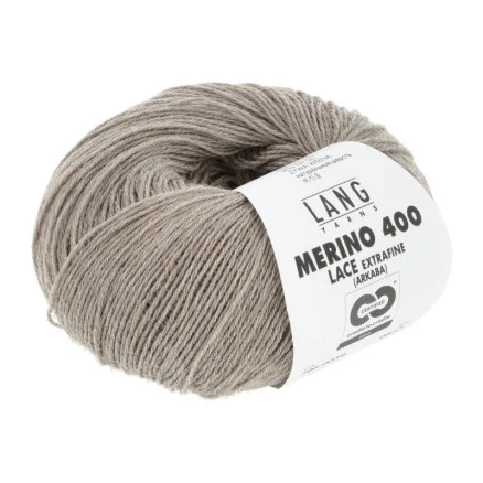Lang Yarns Garn Merino 400 Lace 39 Camel Melange Utförsäljning