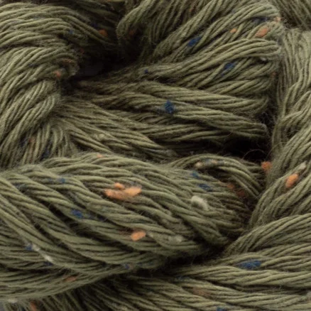 Erika Knight Gossypium Cotton Tweed Garn 6 Khaki Begränsat erbjudande