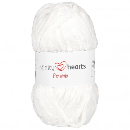 Infinity Hearts Petunia Garn 01 Vit Lägg i varukorgen