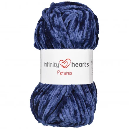 Infinity Hearts Petunia Garn 21 Marinblå Populär