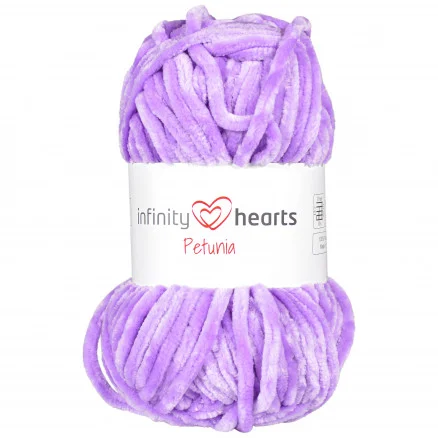 Infinity Hearts Petunia Garn 13 Lila Fri frakt