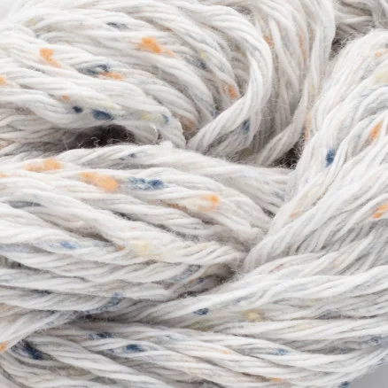 Populärt val Erika Knight Gossypium Cotton Tweed Garn 1 Snövit