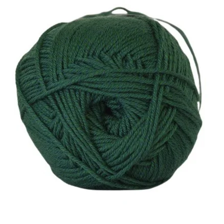 Â Hjertegarn Lana Cotton 212 Garn Färg 5511 Mörkgrön Lågt pris