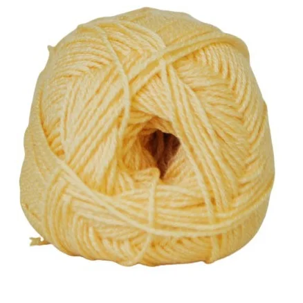 Hjertegarn Lana Cotton 212 Garn Färg 3050 Gul Endast idag