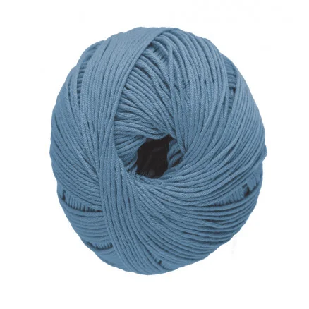 Lågt pris DMC Natura Just Cotton Garn Unicolor 26 Denim Blå