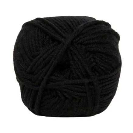 Hjertegarn Extrafine Merino 120 Garn 500 Svart risnedsättning