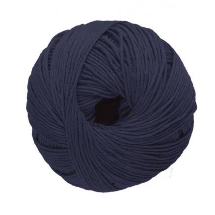 Kampanjpris DMC Natura Just Cotton Garn Unicolor 28 Marinblå