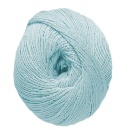 Bästa pris DMC Natura Just Cotton Garn Unicolor 87 Isblå