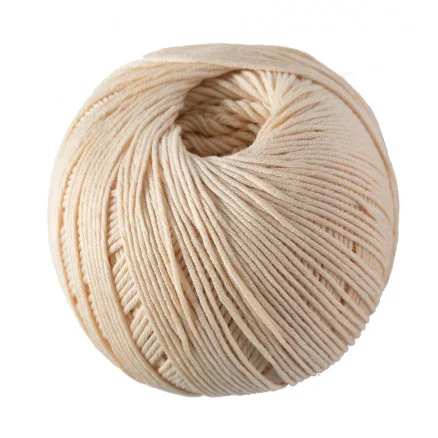 Snabb leverans DMC Natura Just Cotton Garn Unicolor 81 Creme
