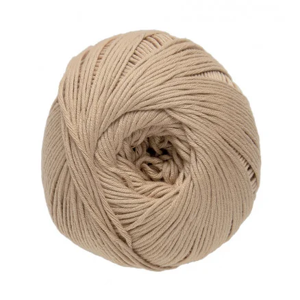 Begränsat antal DMC Natura Just Cotton Garn Unicolor 37 Ljusbrun