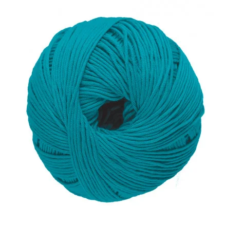 DMC Natura Just Cotton Garn Unicolor 64 Mörk Turkos Begränsat antal