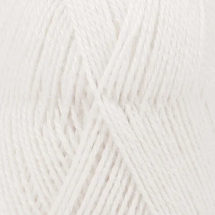 Endast denna vecka Drops Alpaca Garn Unicolor 101 Vit
