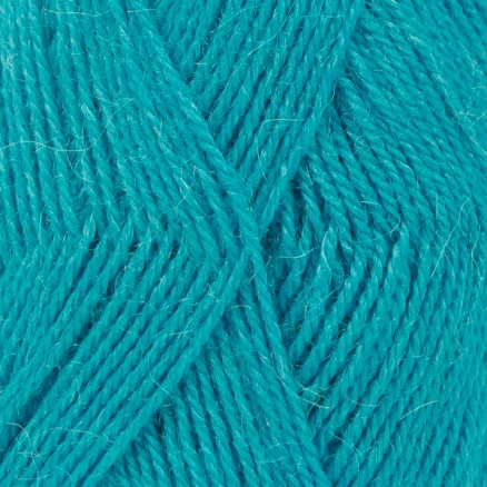 Drops Alpaca Garn Unicolor 2918 Mörk Turkos Kampanjpris