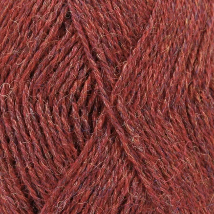 Lågt pris Drops Alpaca Garn Mix 5565 Vinröd