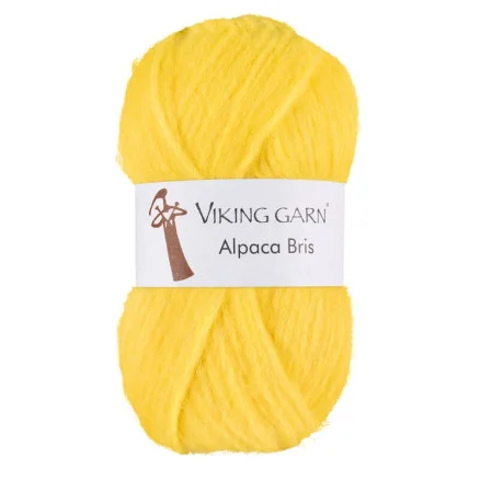 Viking Garn Alpaca Bris 344 Gul Sista chansen