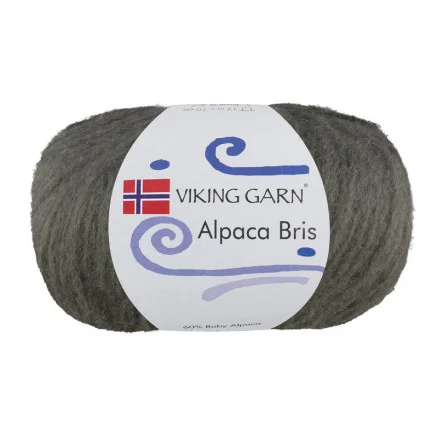 Viking Garn Alpaca Bris 339 Dov Olivgrön Rea