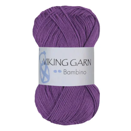 Viking Garn Bambino 469 – Lila Nyhet
