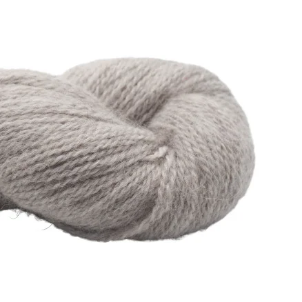 BC Garn Babyalpaca 10/2 101 Silver Ofärgad I lager